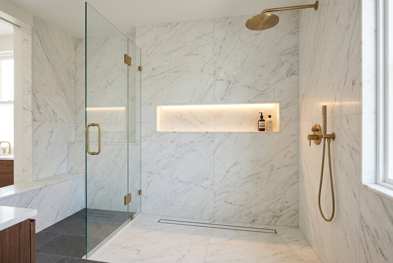 Salle de Bain de Standing — Paris 6e — Après travaux UPOQ