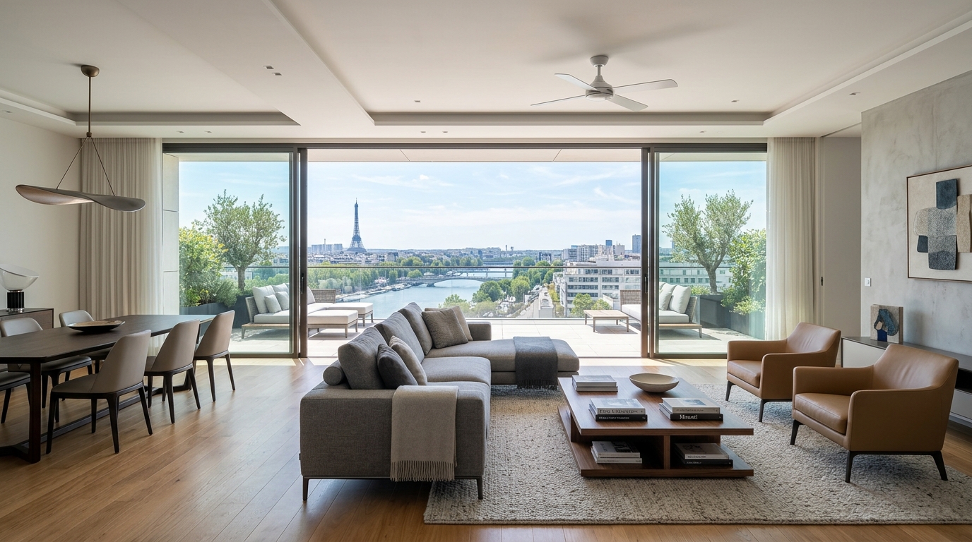 Appartement contemporain de standing à Issy-les-Moulineaux